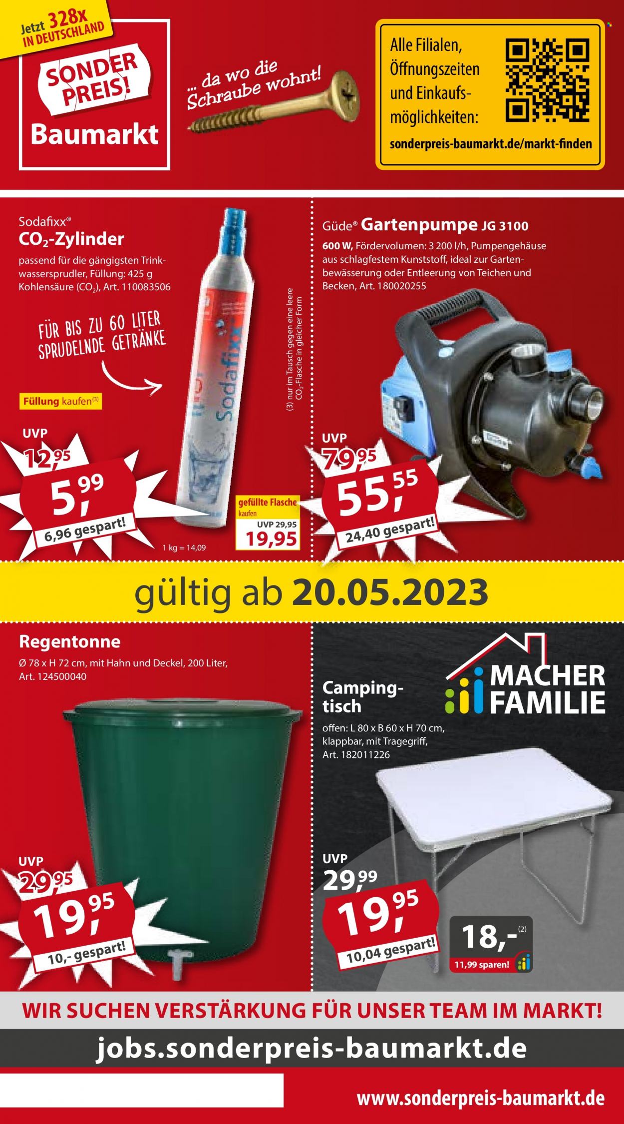Sonderpreis-Baumarkt Prospekte  - 20.05.2023 - 26.05.2023. Seite 1