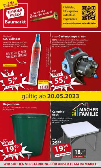 Prospekte Sonderpreis-Baumarkt - 20.05.2023 - 26.05.2023.