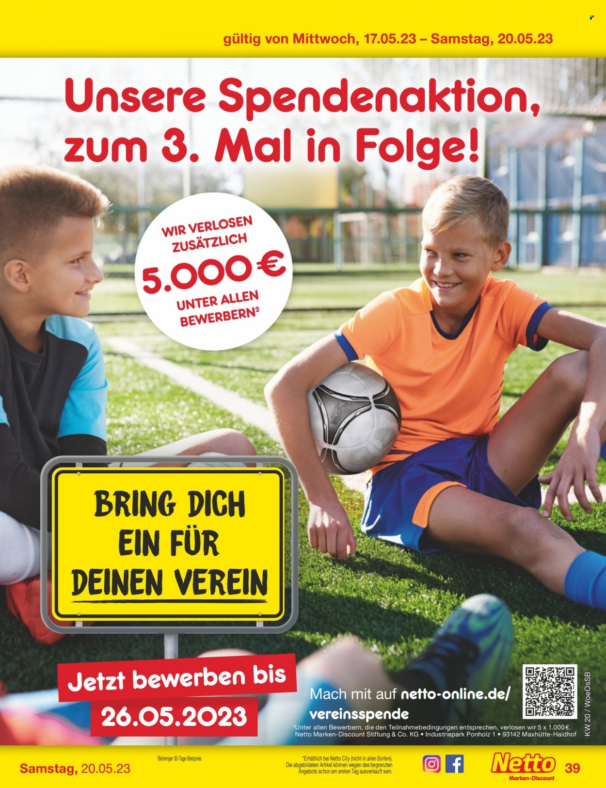 Netto Marken-Discount Prospekte  - 15.05.2023 - 20.05.2023. Seite 39