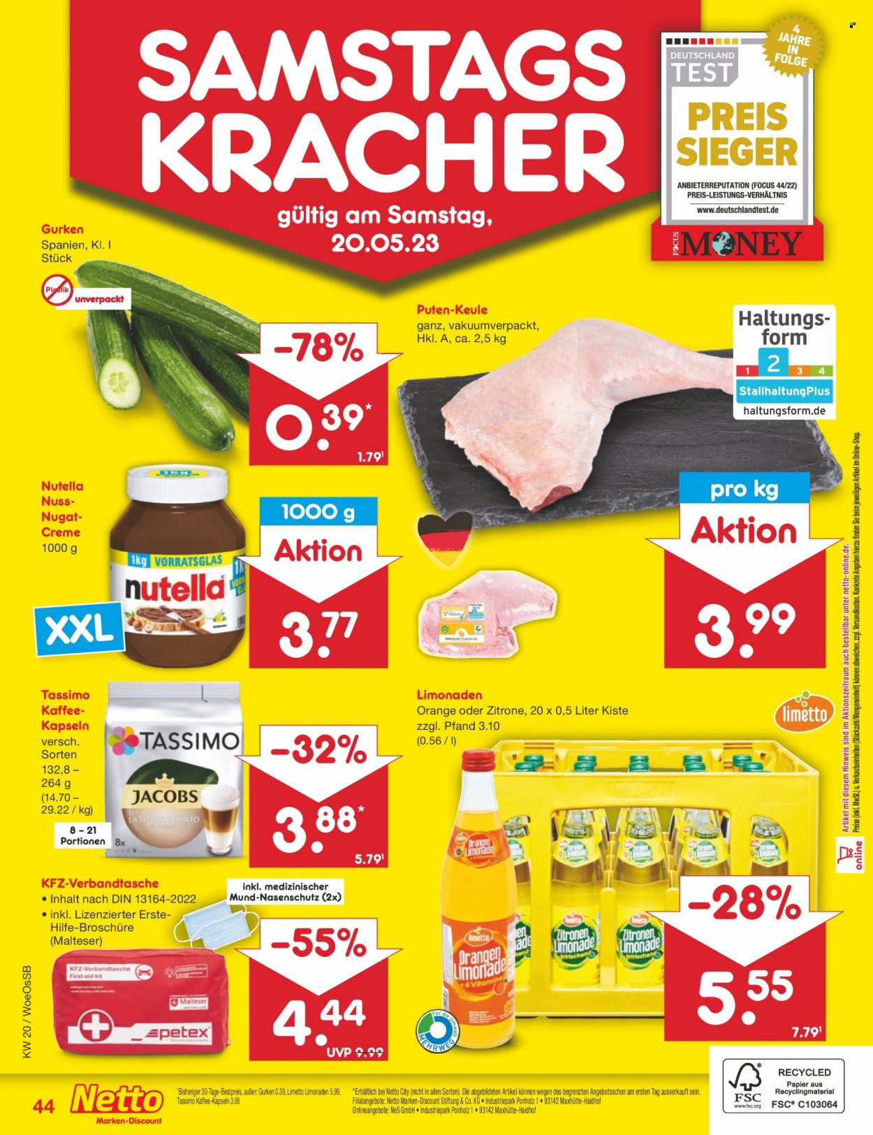 Netto Marken-Discount Prospekte  - 15.05.2023 - 20.05.2023. Seite 44