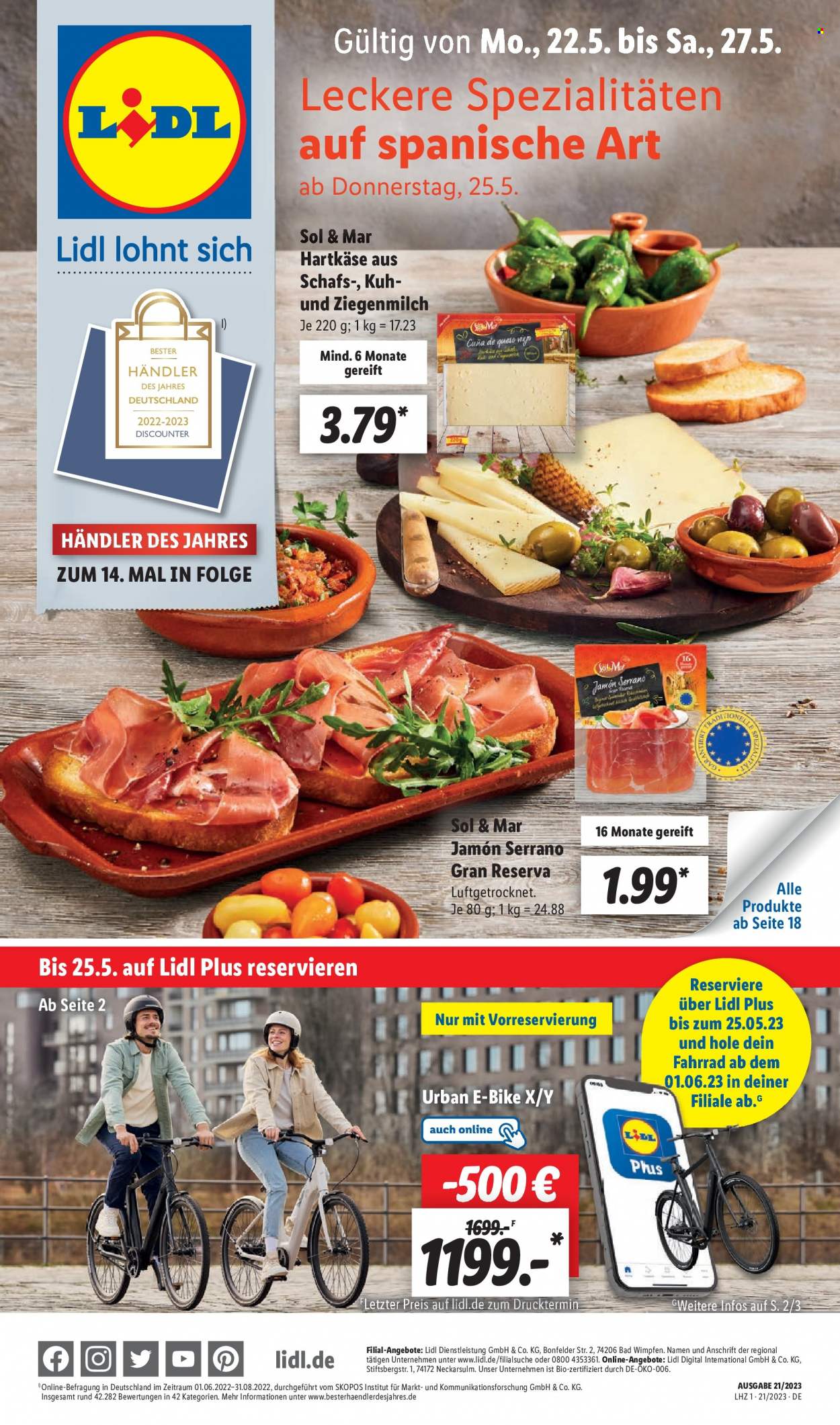 Lidl Prospekte  - 22.05.2023 - 27.05.2023. Seite 1