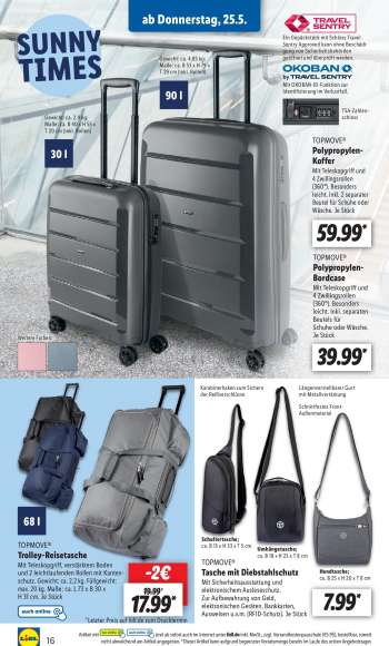 thumbnail - Umhängetasche; ca. B 18 x H 23 x T 8 cm TOPMOVE® Tasche mit Diebstahlschutz Mit Sicherheitsausstattung und elektronischem Ausleseschutz. Zur Aufbewahrung von Geld, elektronischen Geräten,Bankkarten, Ausweisen u.v.m. (RFID-Schutz). Je Stück