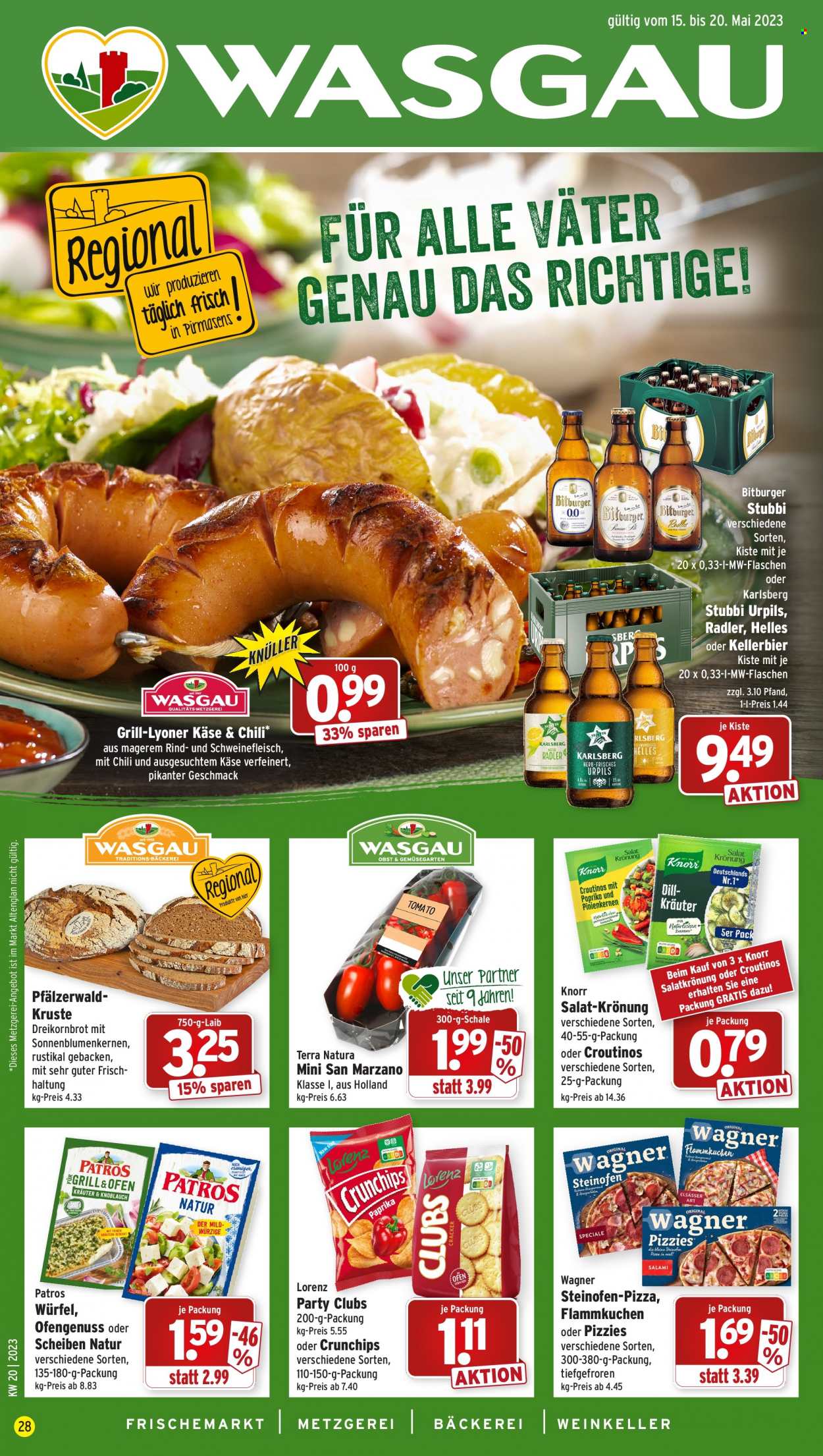 Wasgau Prospekte  - 15.05.2023 - 20.05.2023. Seite 1