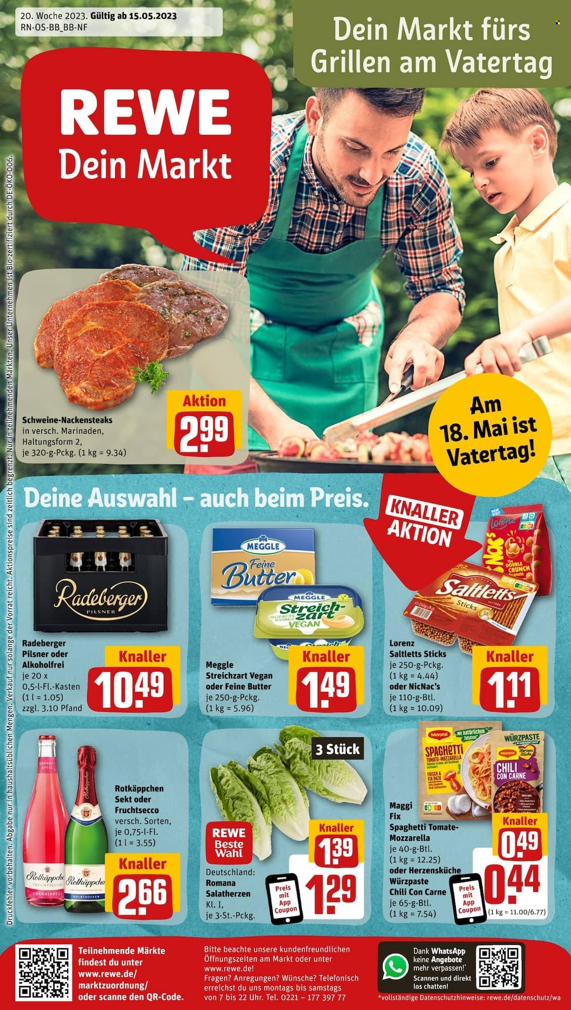 REWE Prospekte  - 15.05.2023 - 20.05.2023. Seite 1