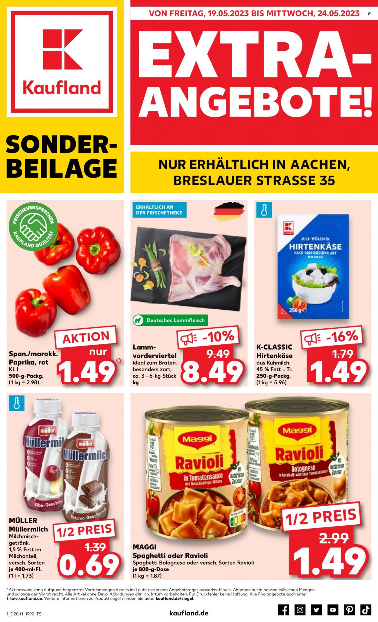 Kaufland Prospekte  - 19.05.2023 - 24.05.2023. Seite 1