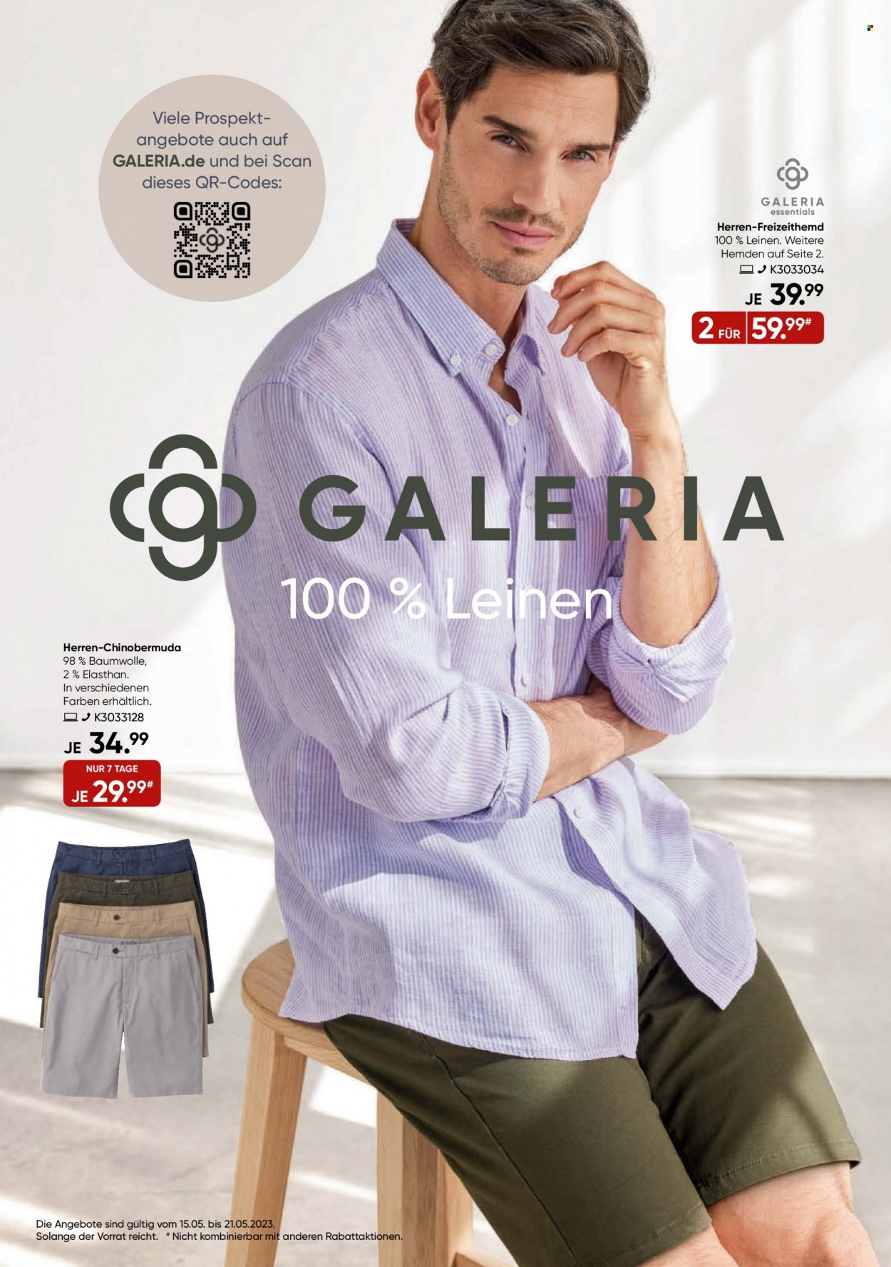 GALERIA Karstadt Kaufhof Prospekte  - 15.05.2023 - 21.05.2023. Seite 1