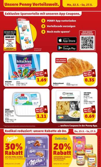 thumbnail - SAN FABIO Gnocchi je 500 g ( kg = 1.38 ohne PENNY App 0.99 ( kg = 1.98