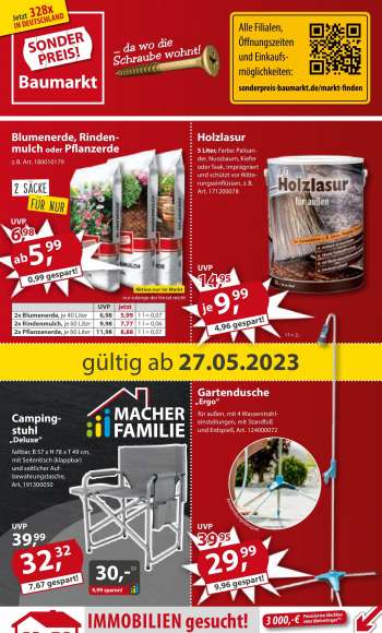 Prospekte Sonderpreis-Baumarkt - 27.05.2023 - 3.06.2023.