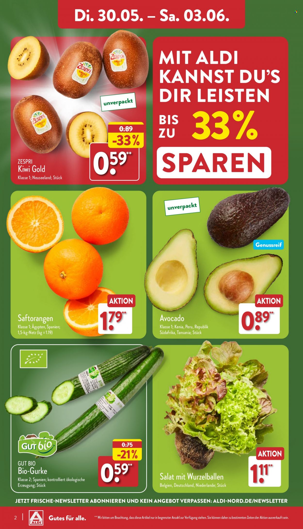 ALDI Nord Prospekte  - 30.05.2023 - 3.06.2023. Seite 2