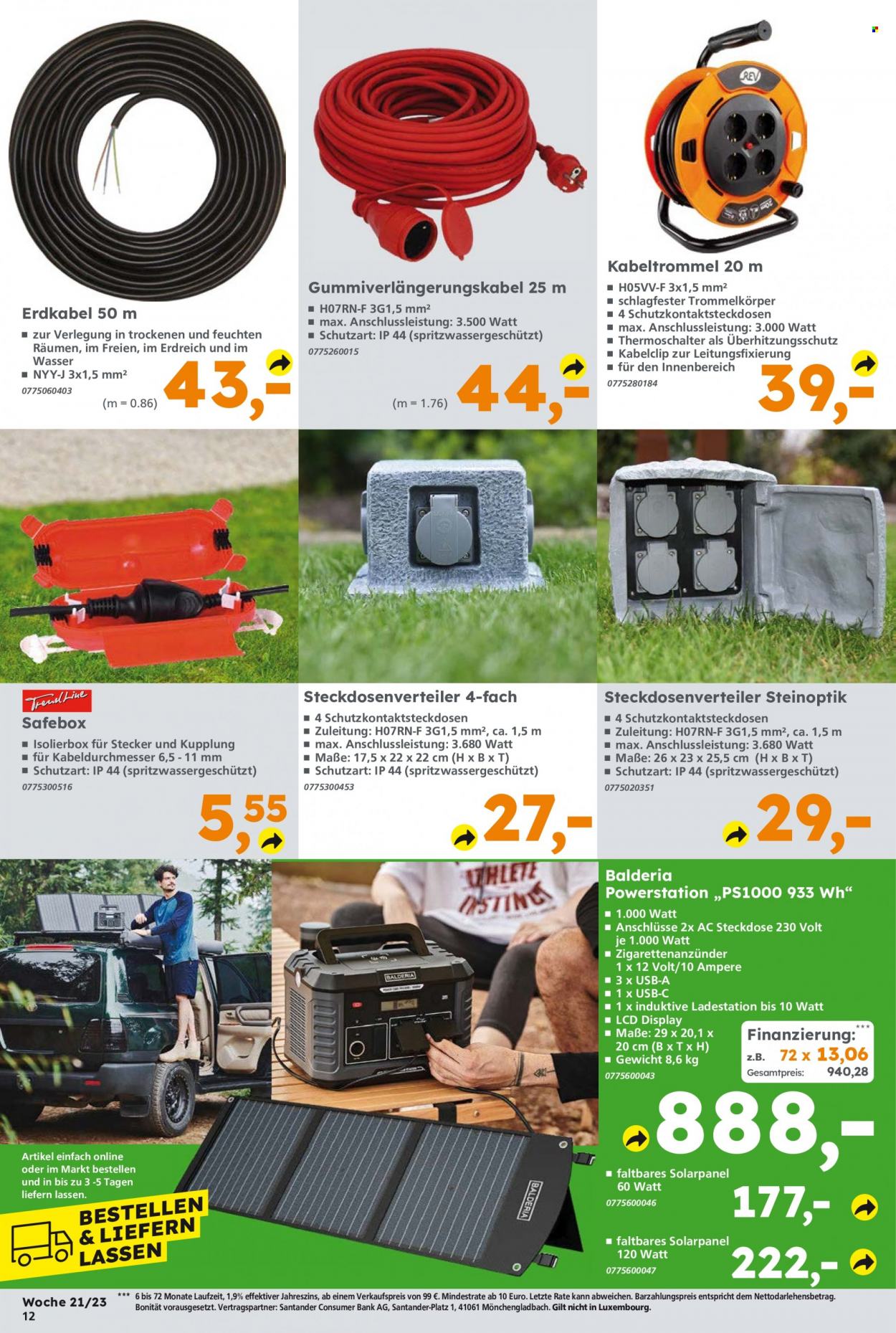 Globus Baumarkt Prospekte  - 22.05.2023 - 27.05.2023. Seite 12