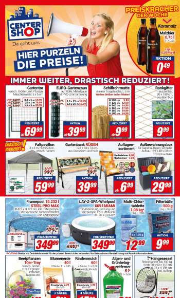 Prospekte CENTERSHOP - 22.05.2023 - 27.05.2023.