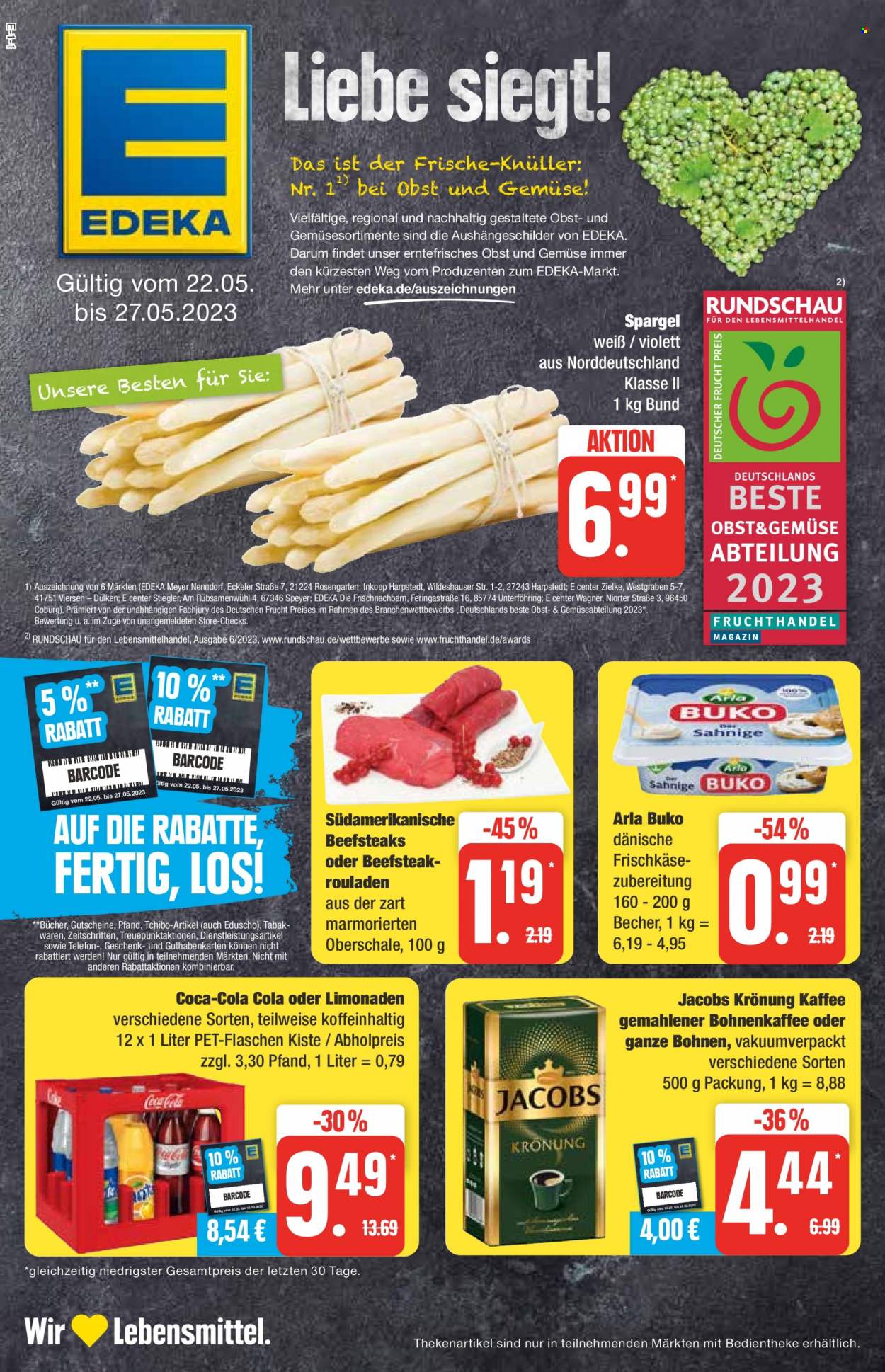Edeka Prospekte  - 22.05.2023 - 27.05.2023. Seite 1