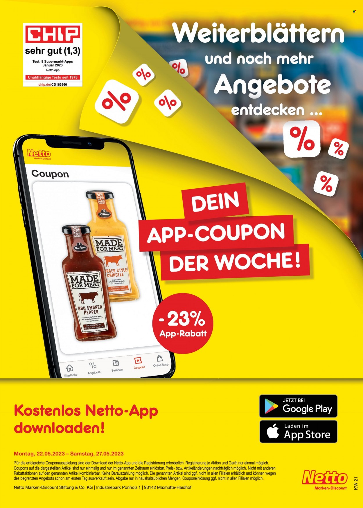 Netto Marken-Discount Prospekte  - 22.05.2023 - 27.05.2023. Seite 45