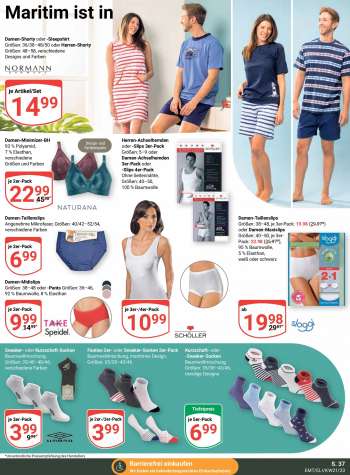 thumbnail - Herren-Achselhemden SCHÖLLER oder -Slips 3er-Pack Größen: 5–9 oder Damen-Achselhemden 3er-Pack oder -Slips 4er-Pack Ohne Seitennähte, Größen: 40–50, 100 % Baumwolle