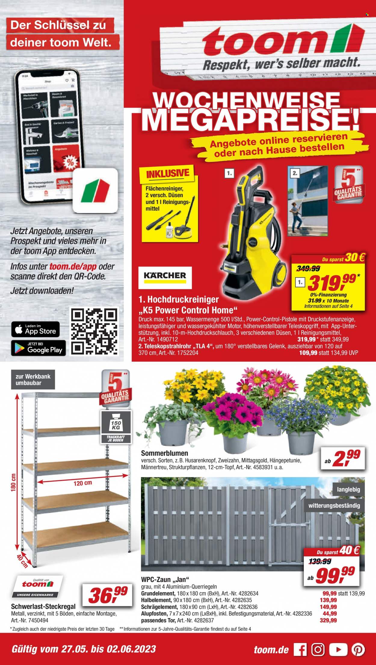 toom Baumarkt Prospekte  - 27.05.2023 - 2.06.2023. Seite 1