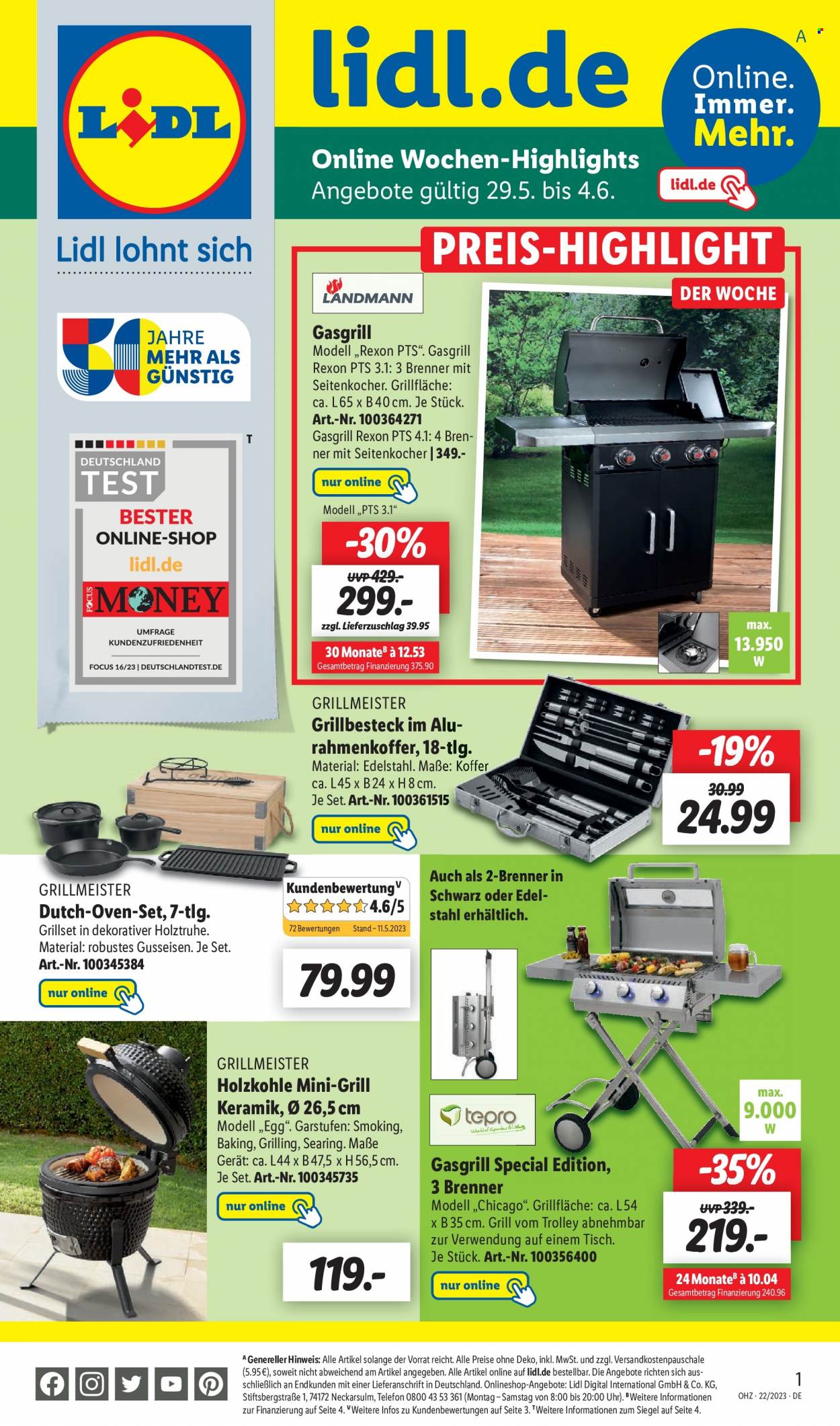 Lidl Prospekte  - 29.05.2023 - 4.06.2023. Seite 1
