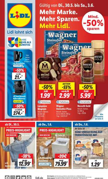 thumbnail - Langnese Magnum Versch Sorten Je 330 ml 1 l = 6.03