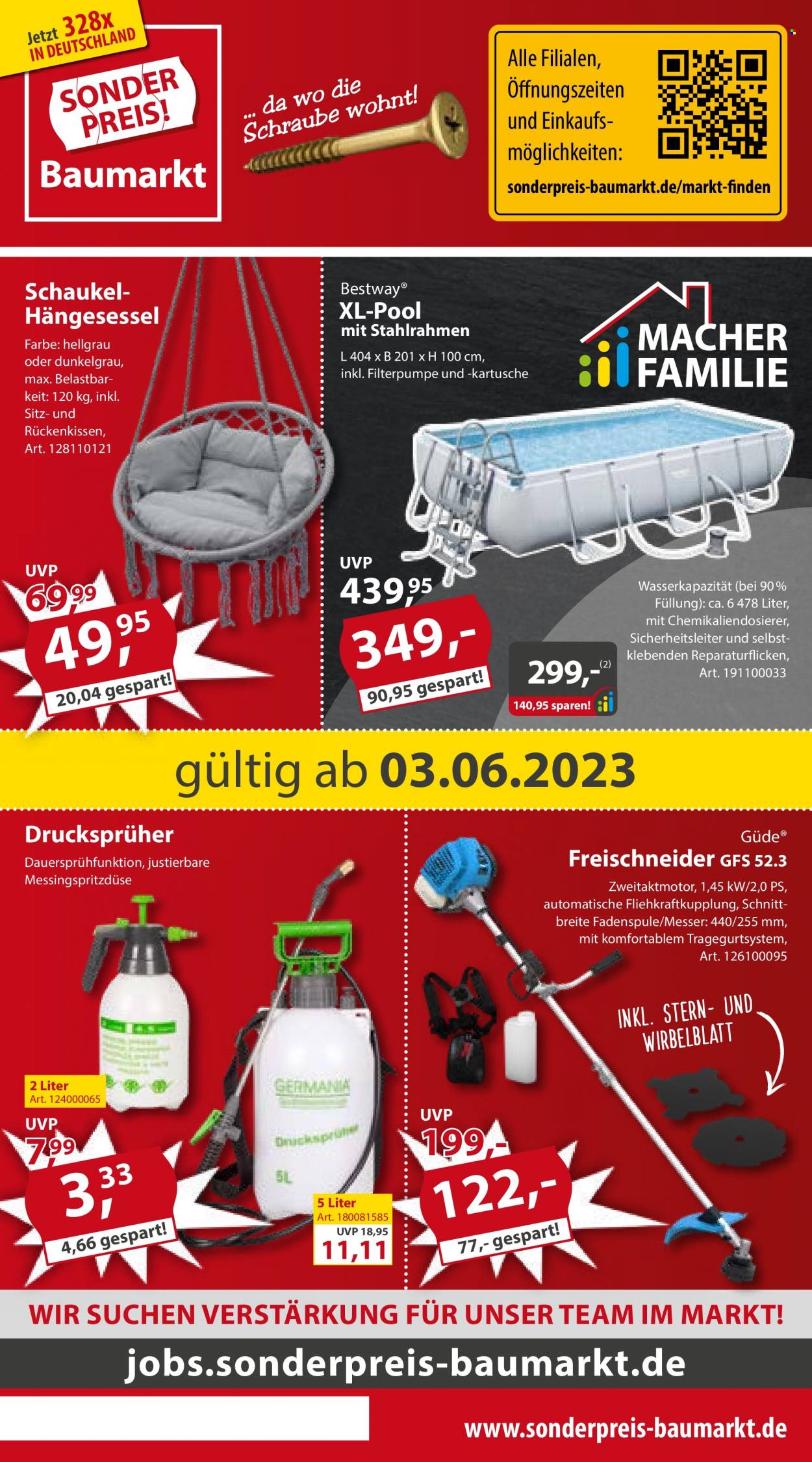 Sonderpreis-Baumarkt Prospekte  - 3.06.2023 - 9.06.2023. Seite 1