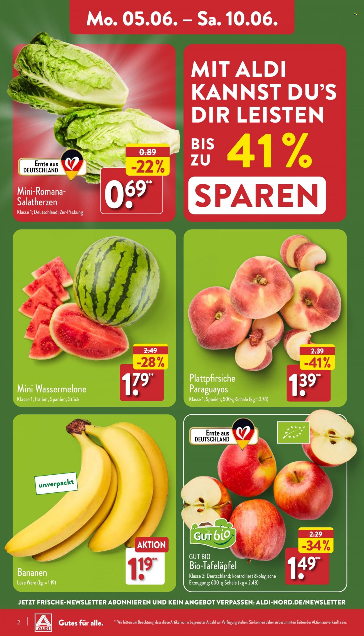 ALDI Nord Prospekte  - 5.06.2023 - 10.06.2023. Seite 2