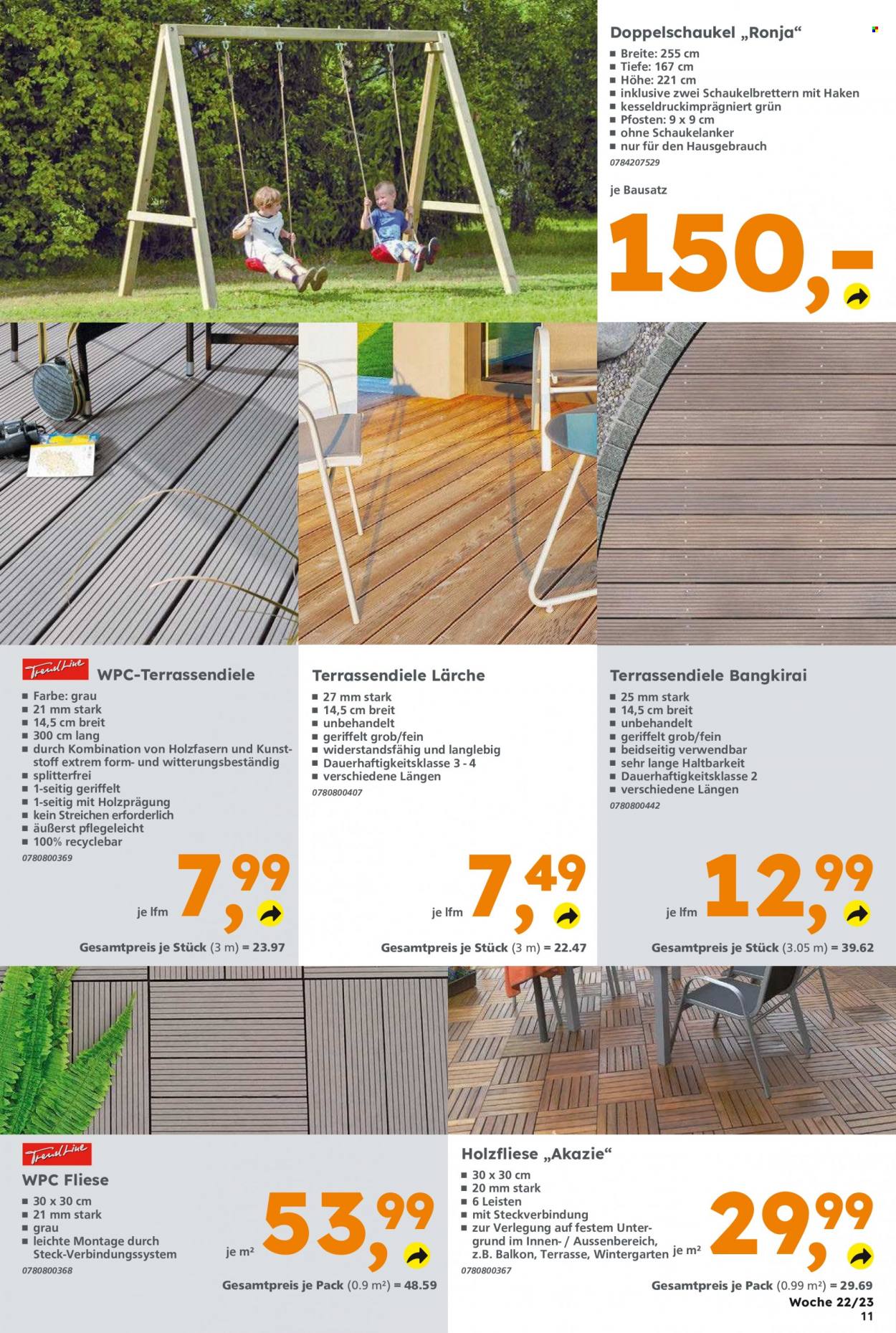 Globus Baumarkt Prospekte  - 29.05.2023 - 3.06.2023. Seite 11