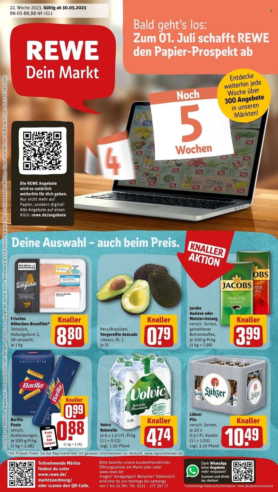 REWE Prospekte  - 30.05.2023 - 3.06.2023. Seite 1