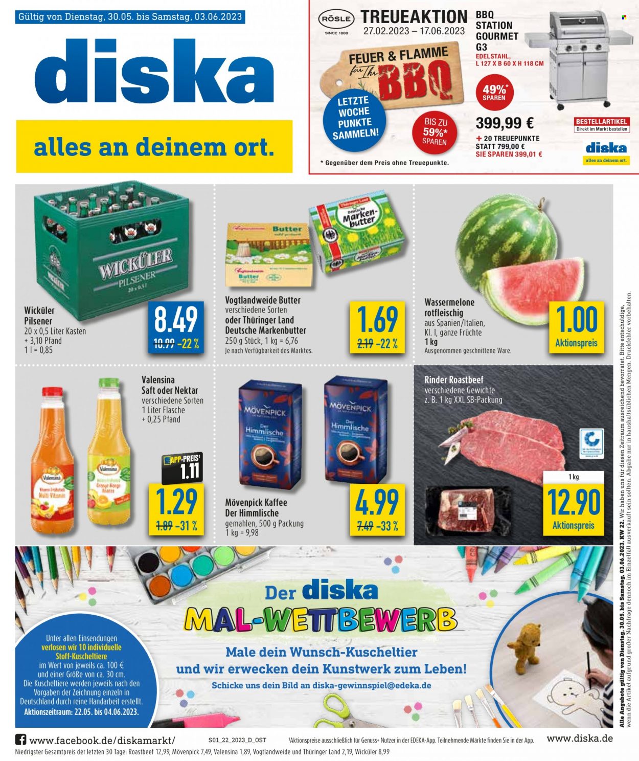 Diska Prospekte  - 30.05.2023 - 3.06.2023. Seite 1