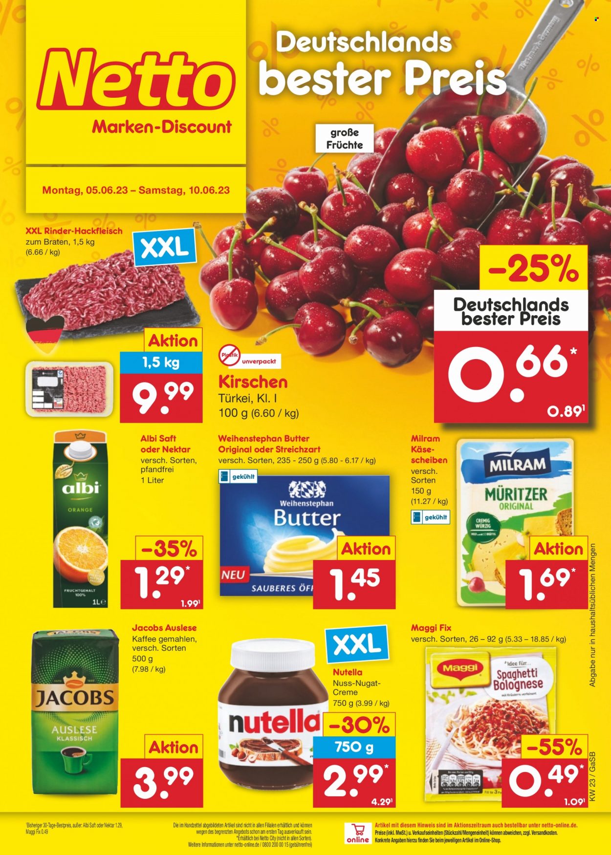 Netto Marken-Discount Prospekte  - 5.06.2023 - 10.06.2023. Seite 1