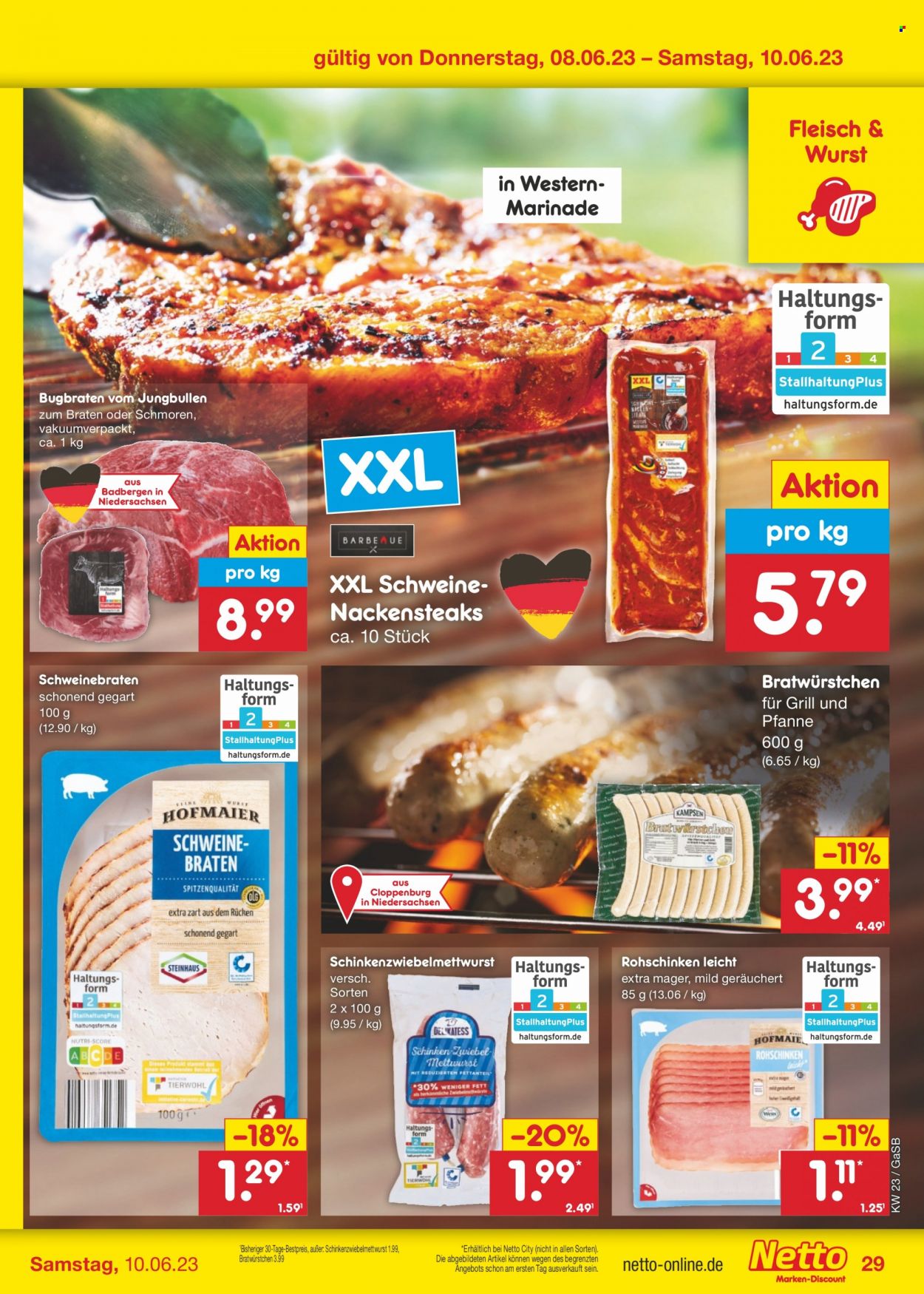 Netto Marken-Discount Prospekte  - 5.06.2023 - 10.06.2023. Seite 29
