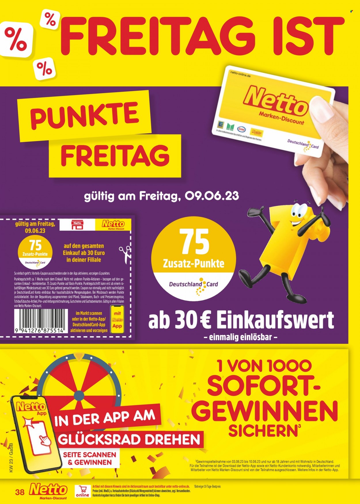 Netto Marken-Discount Prospekte  - 5.06.2023 - 10.06.2023. Seite 38