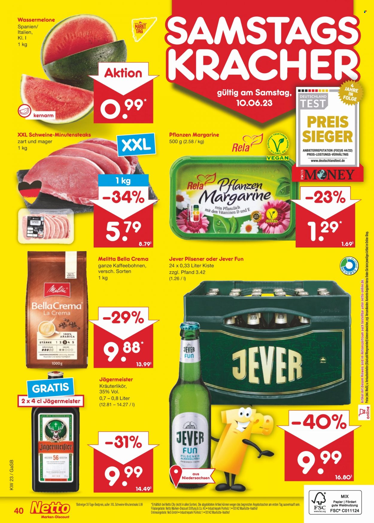 Netto Marken-Discount Prospekte  - 5.06.2023 - 10.06.2023. Seite 40