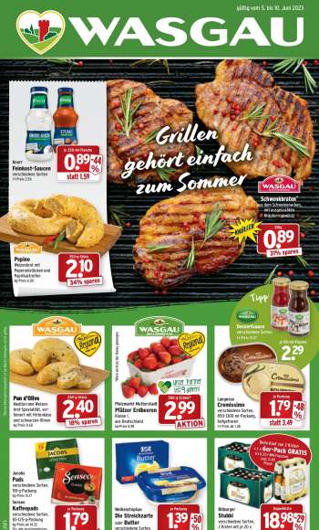 Prospekte Wasgau - 5.06.2023 - 10.06.2023.