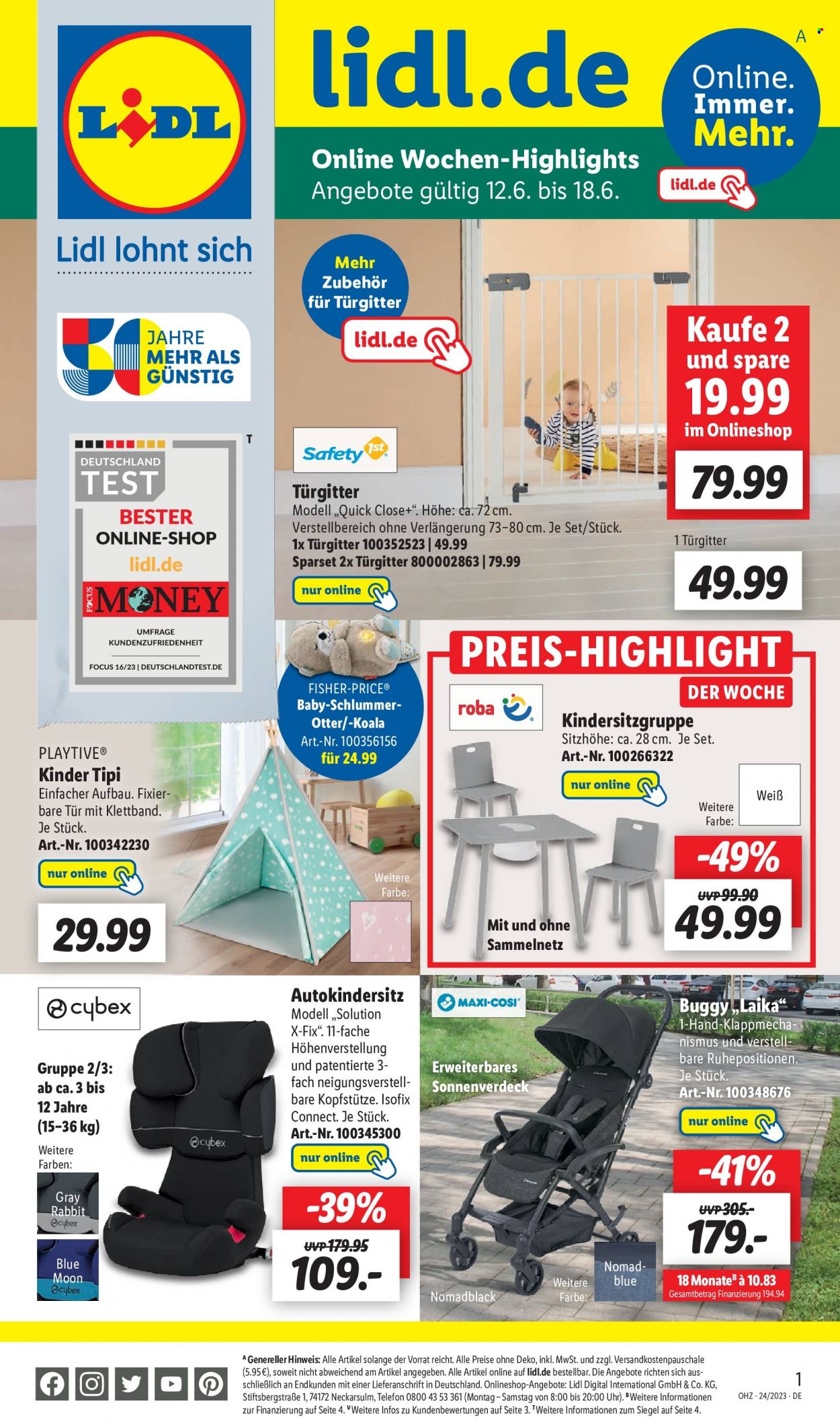 Lidl Prospekte  - 12.06.2023 - 18.06.2023. Seite 1