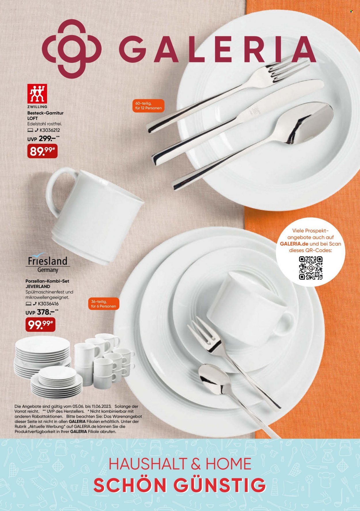 GALERIA Karstadt Kaufhof Prospekte  - 5.06.2023 - 11.06.2023. Seite 1
