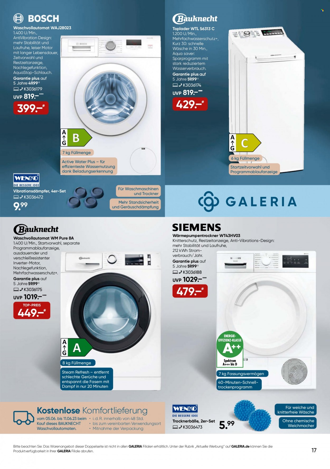 GALERIA Karstadt Kaufhof Prospekte  - 5.06.2023 - 11.06.2023. Seite 17