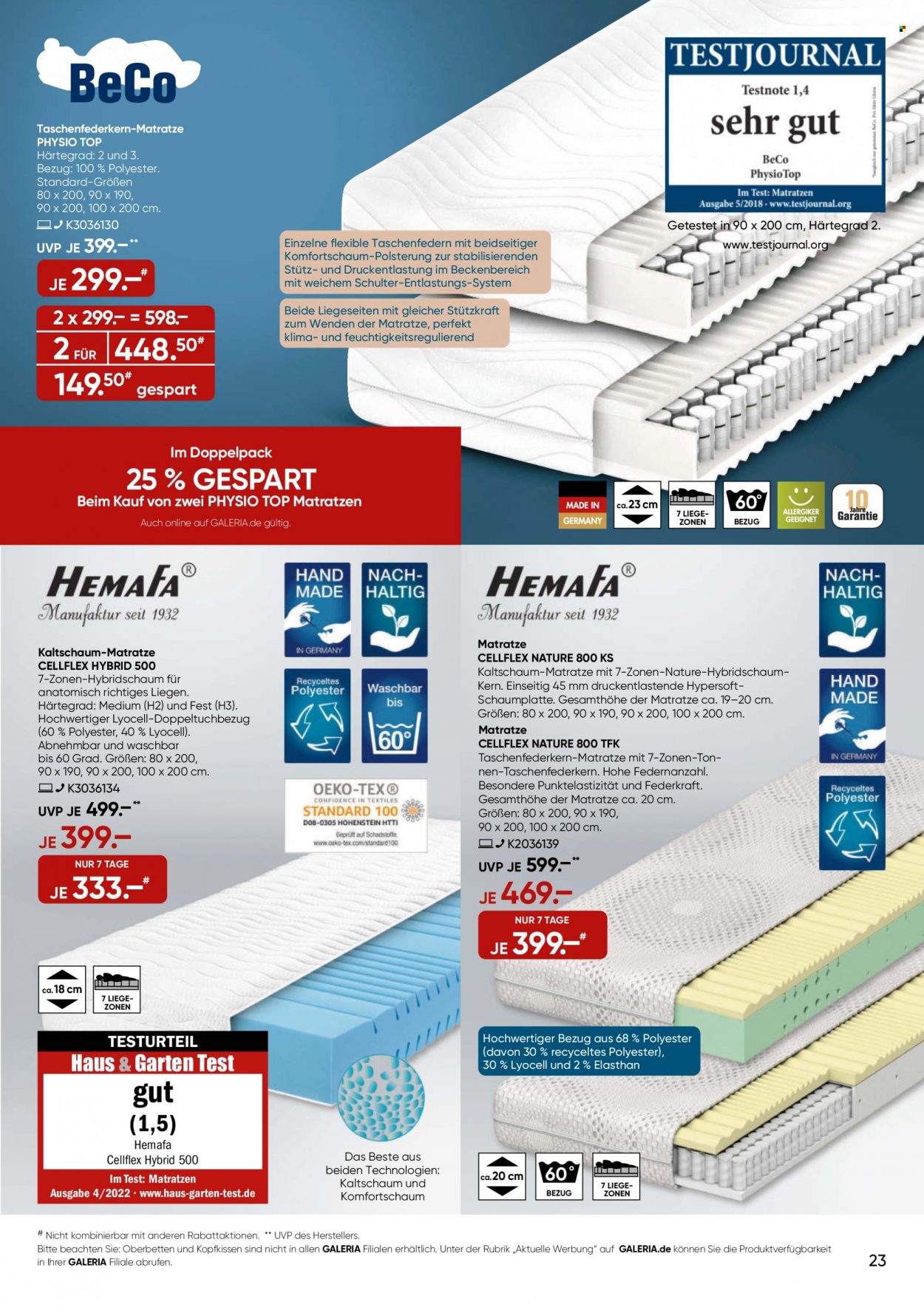 GALERIA Karstadt Kaufhof Prospekte  - 5.06.2023 - 11.06.2023. Seite 23