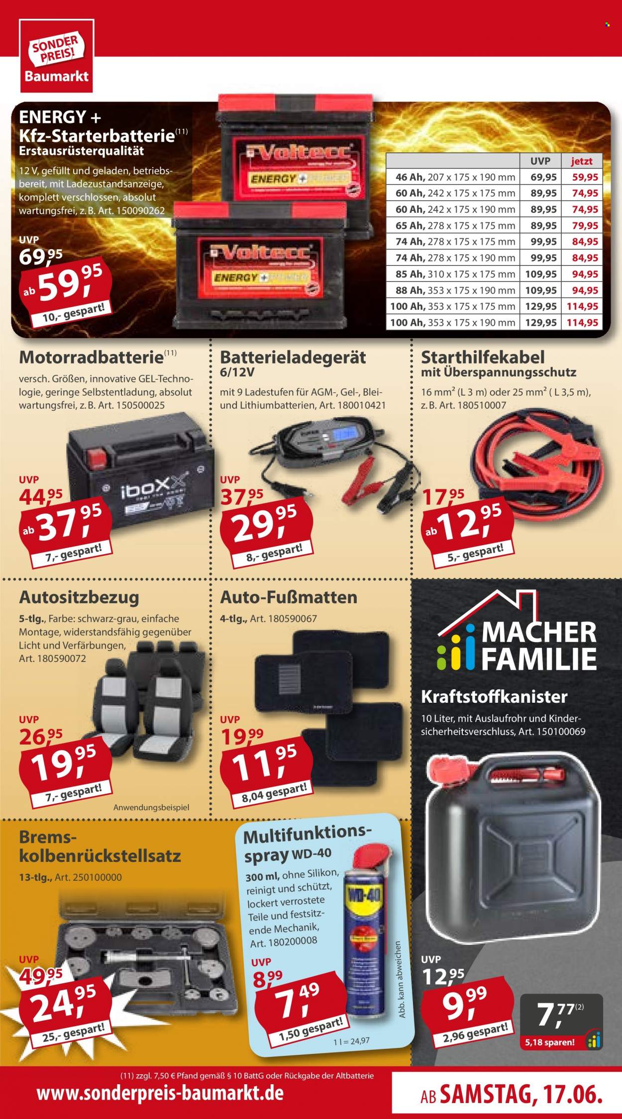 Sonderpreis-Baumarkt Prospekte  - 17.06.2023 - 23.06.2023. Seite 19