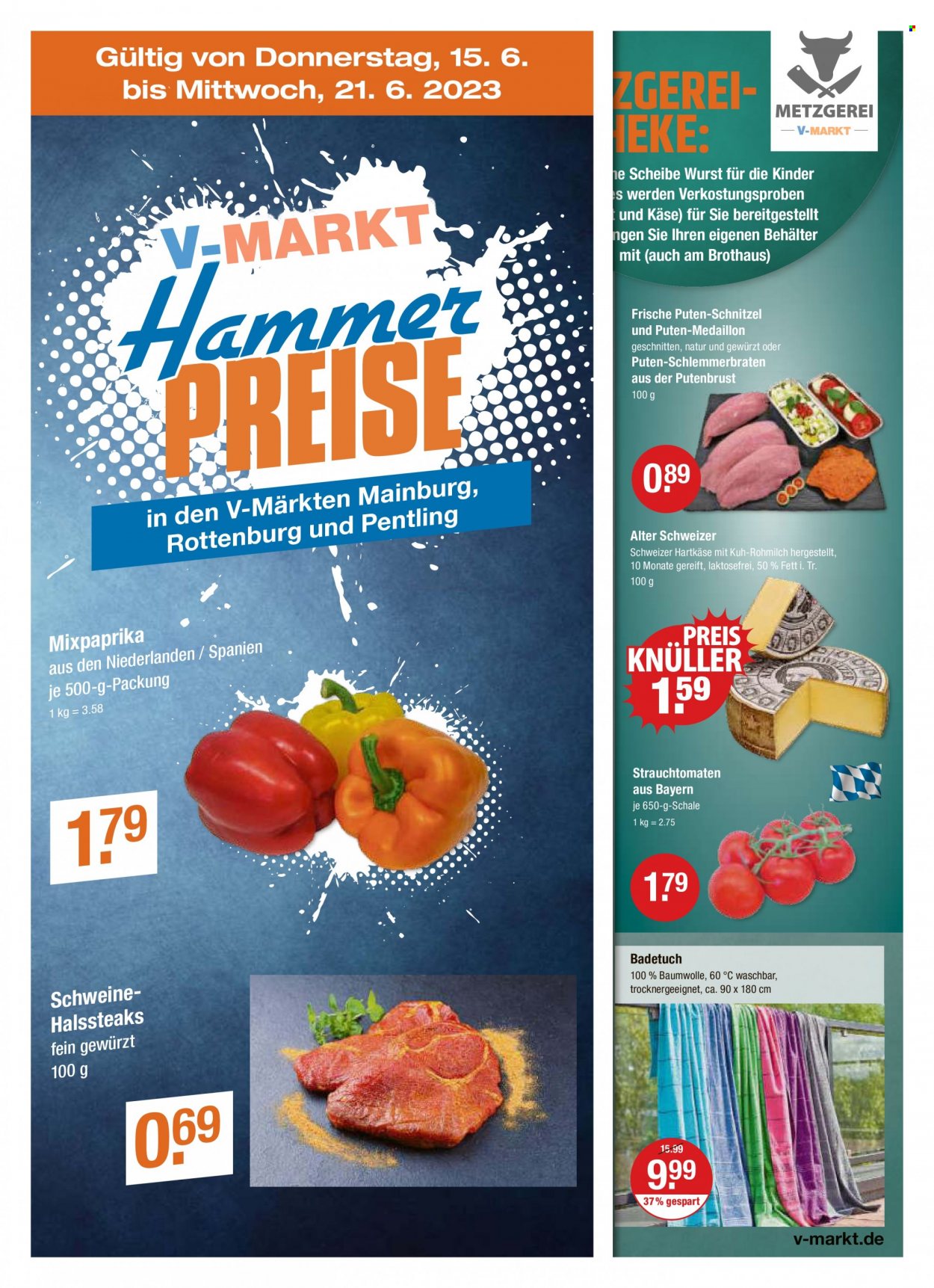 V-Markt Prospekte  - 15.06.2023 - 21.06.2023. Seite 1