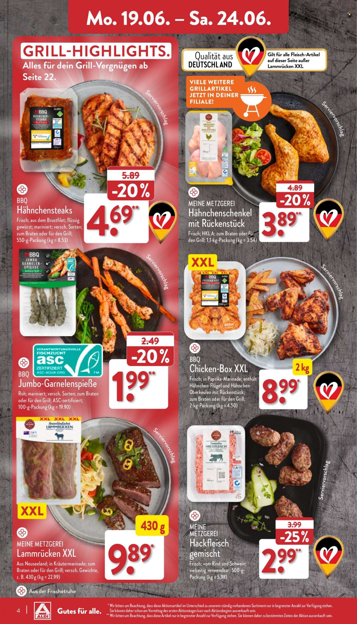 ALDI Nord Prospekte  - 19.06.2023 - 24.06.2023. Seite 4