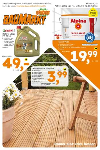 Prospekte Globus Baumarkt - 12.06.2023 - 17.06.2023.