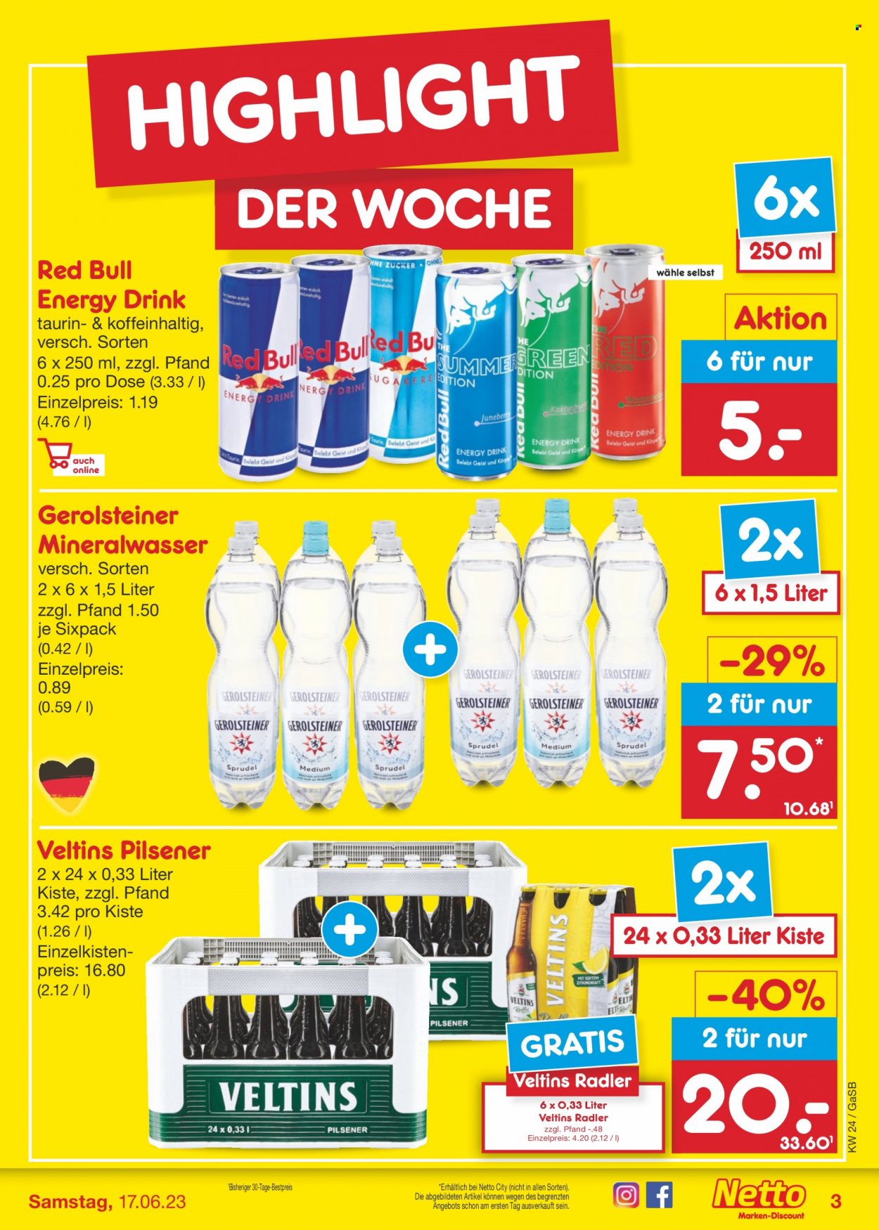 Netto Marken-Discount Prospekte  - 12.06.2023 - 17.06.2023. Seite 3