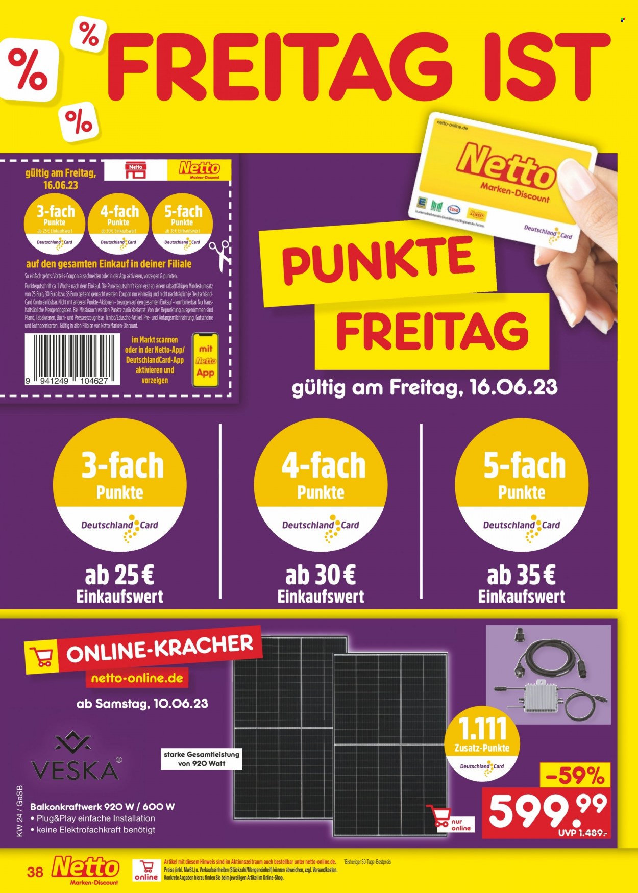 Netto Marken-Discount Prospekte  - 12.06.2023 - 17.06.2023. Seite 38