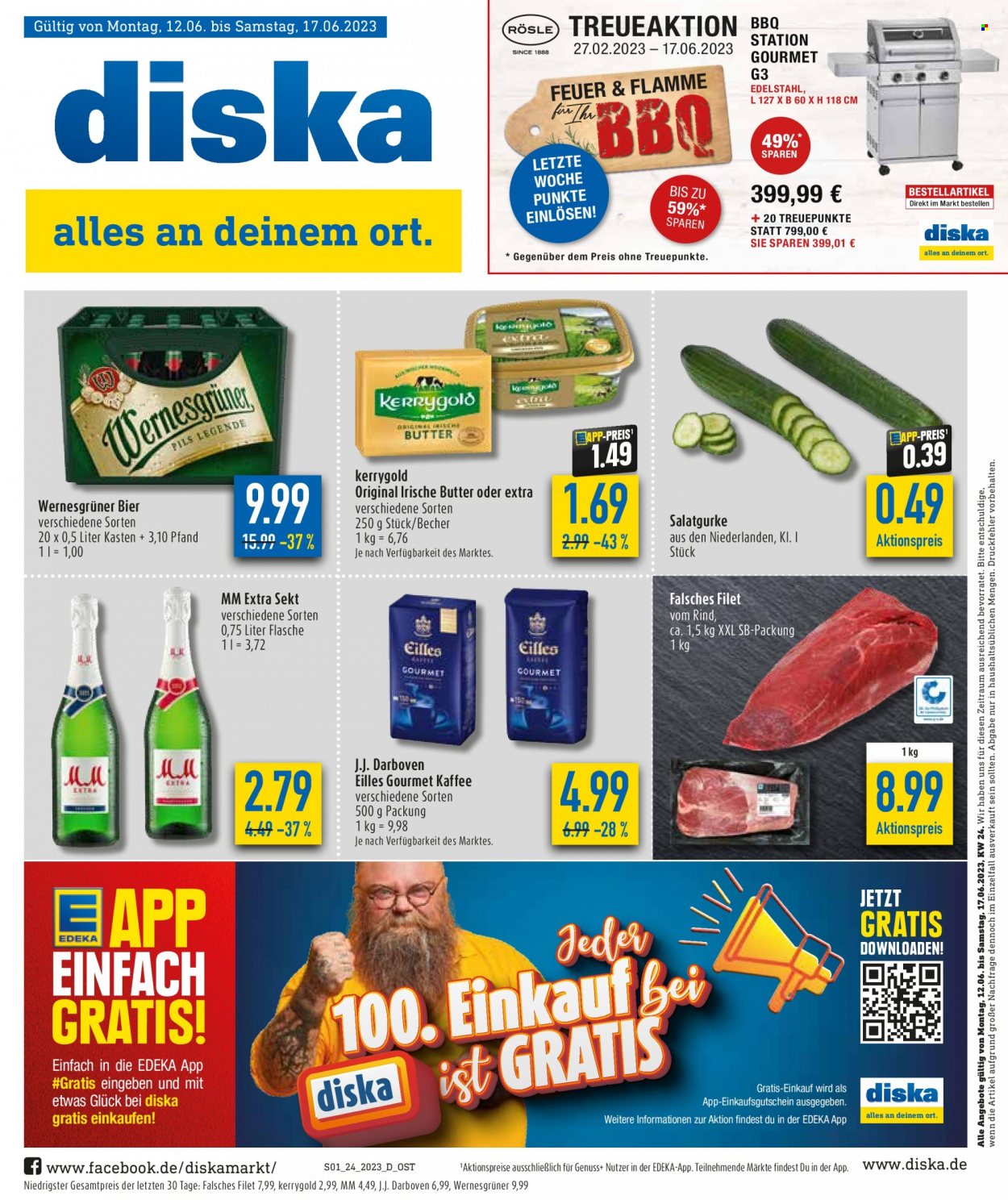 Diska Prospekte  - 12.06.2023 - 17.06.2023. Seite 1