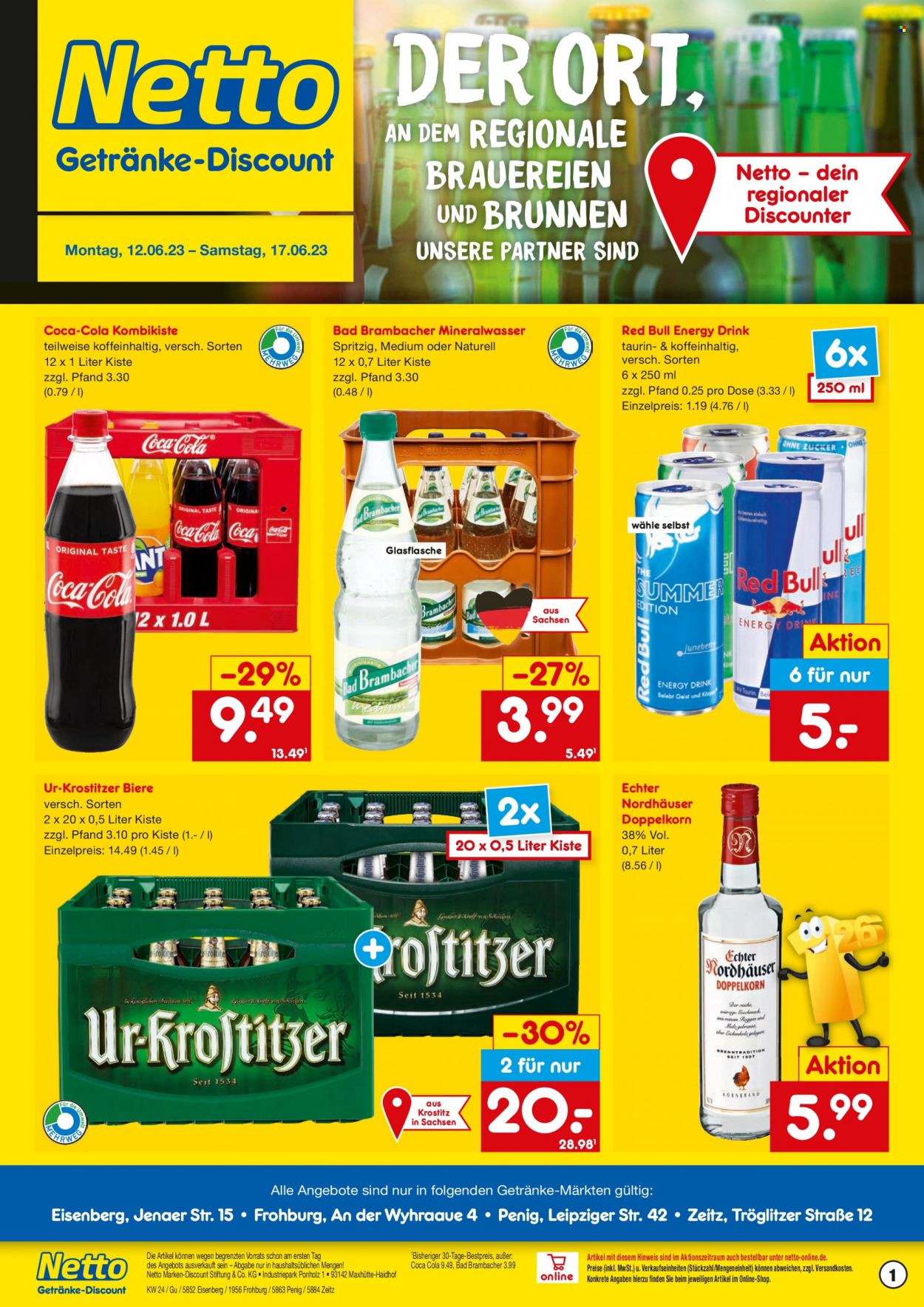 Netto Marken-Discount Prospekte  - 12.06.2023 - 17.06.2023. Seite 1