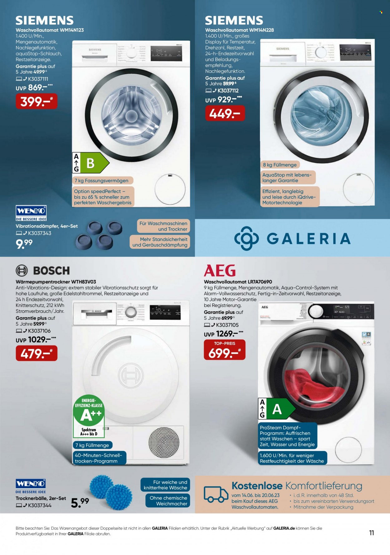 GALERIA Karstadt Kaufhof Prospekte  - 14.06.2023 - 20.06.2023. Seite 11