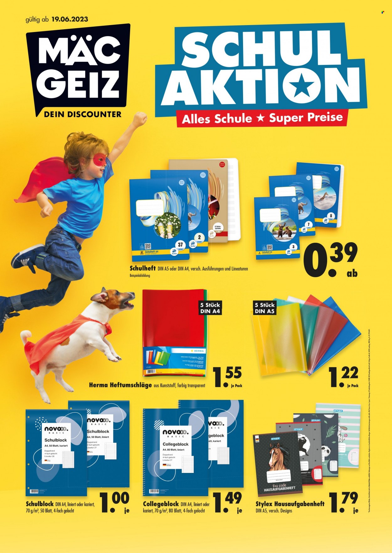 Mäc-Geiz Prospekte  - 19.06.2023 - 10.09.2023. Seite 1
