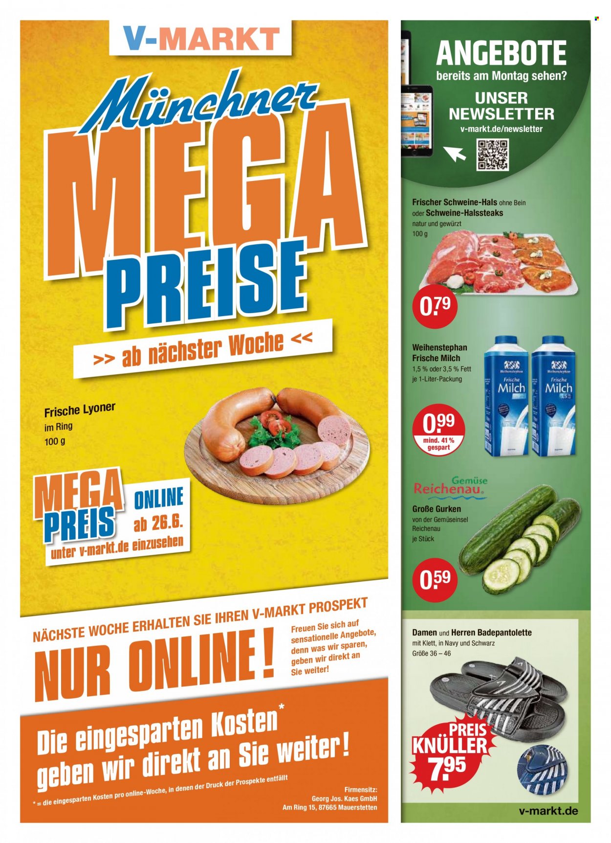 V-Markt Prospekte  - 22.06.2023 - 28.06.2023. Seite 1