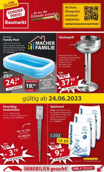 Prospekte Sonderpreis-Baumarkt - 24.06.2023 - 30.06.2023.
