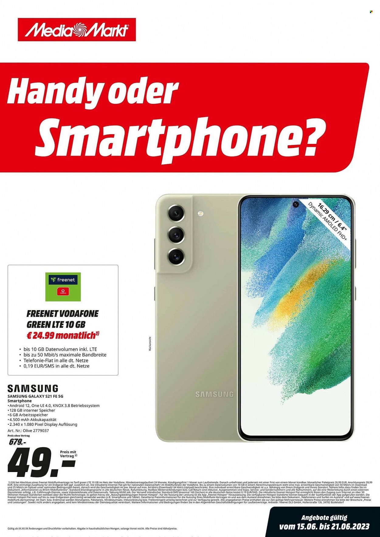 MediaMarkt Prospekte  - 15.06.2023 - 21.06.2023. Seite 1