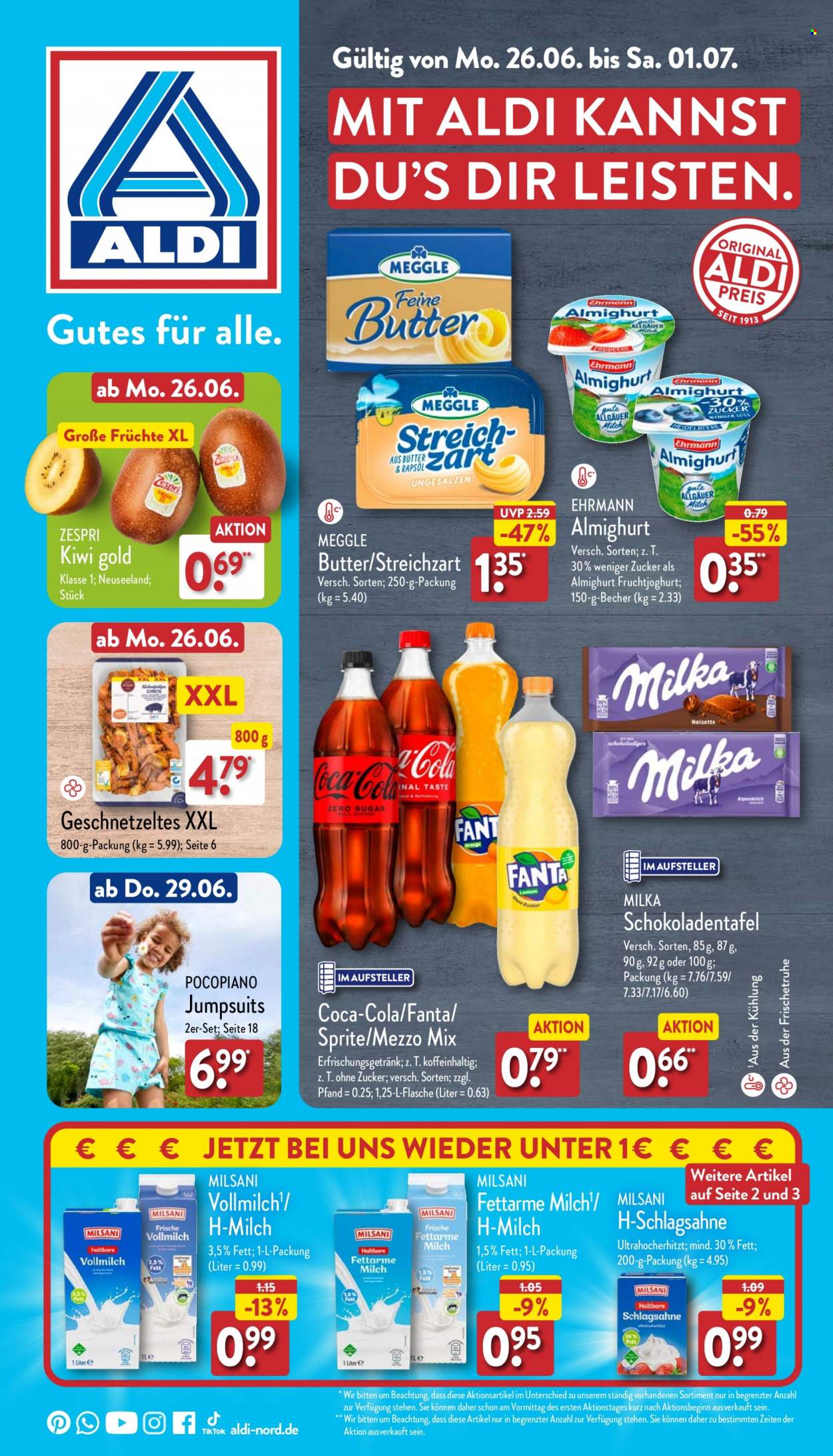 ALDI Nord Prospekte  - 26.06.2023 - 1.07.2023. Seite 1