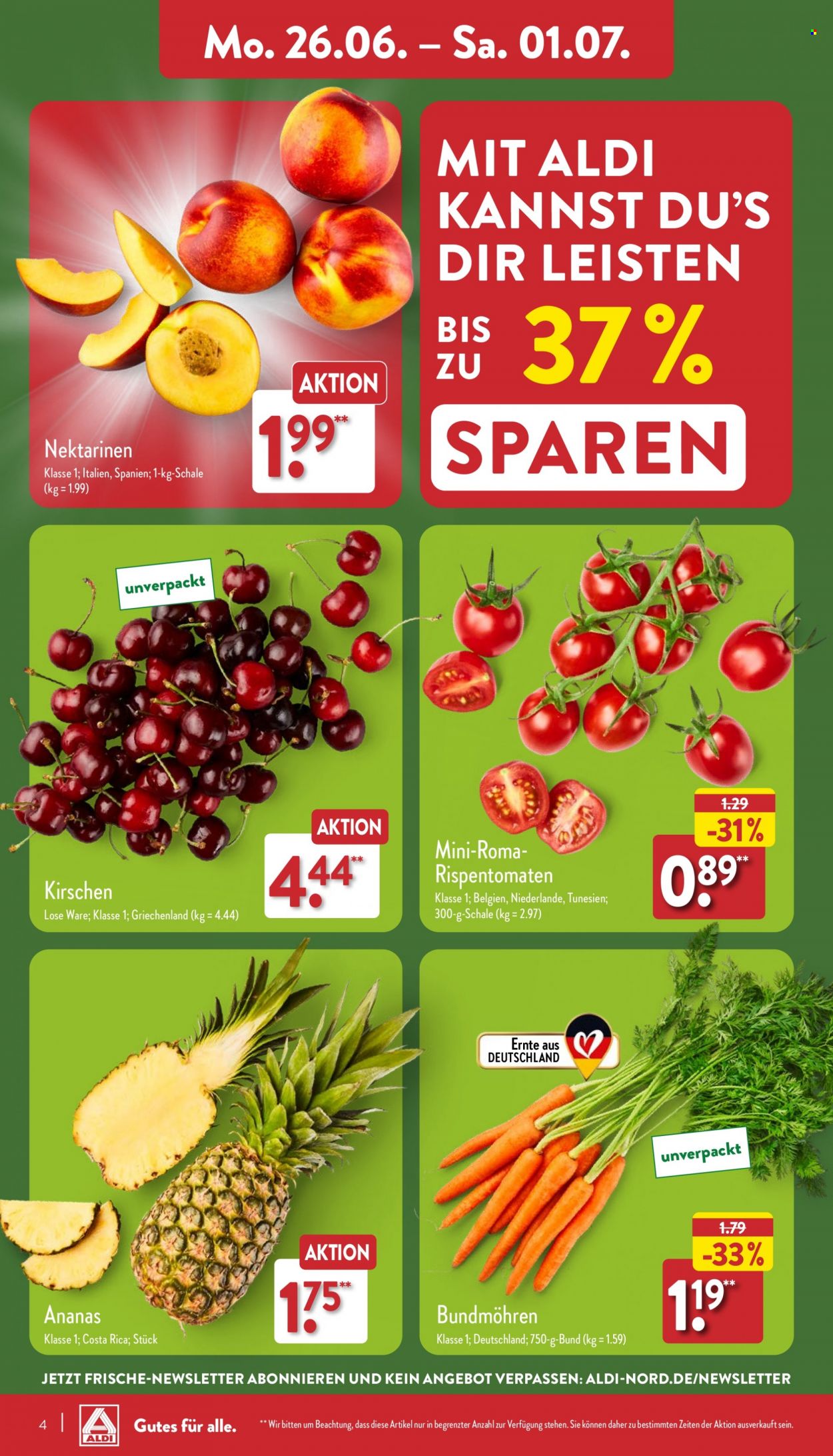 ALDI Nord Prospekte  - 26.06.2023 - 1.07.2023. Seite 4
